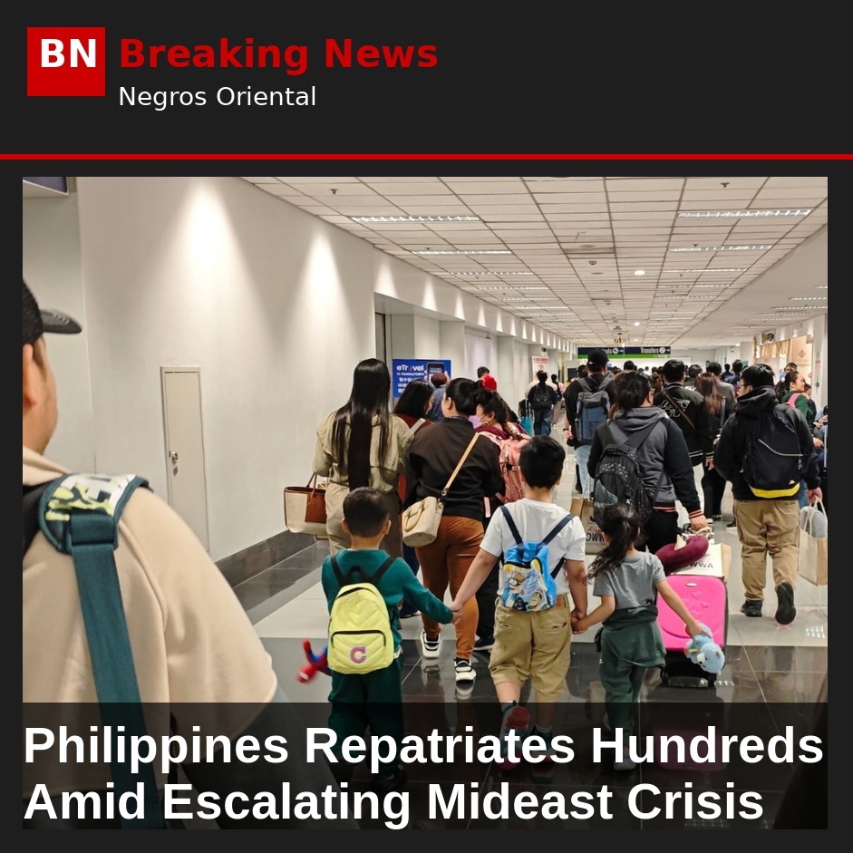 Image related to: Philippines Repatriates Hundreds Amid Escalating Mideast Crisis