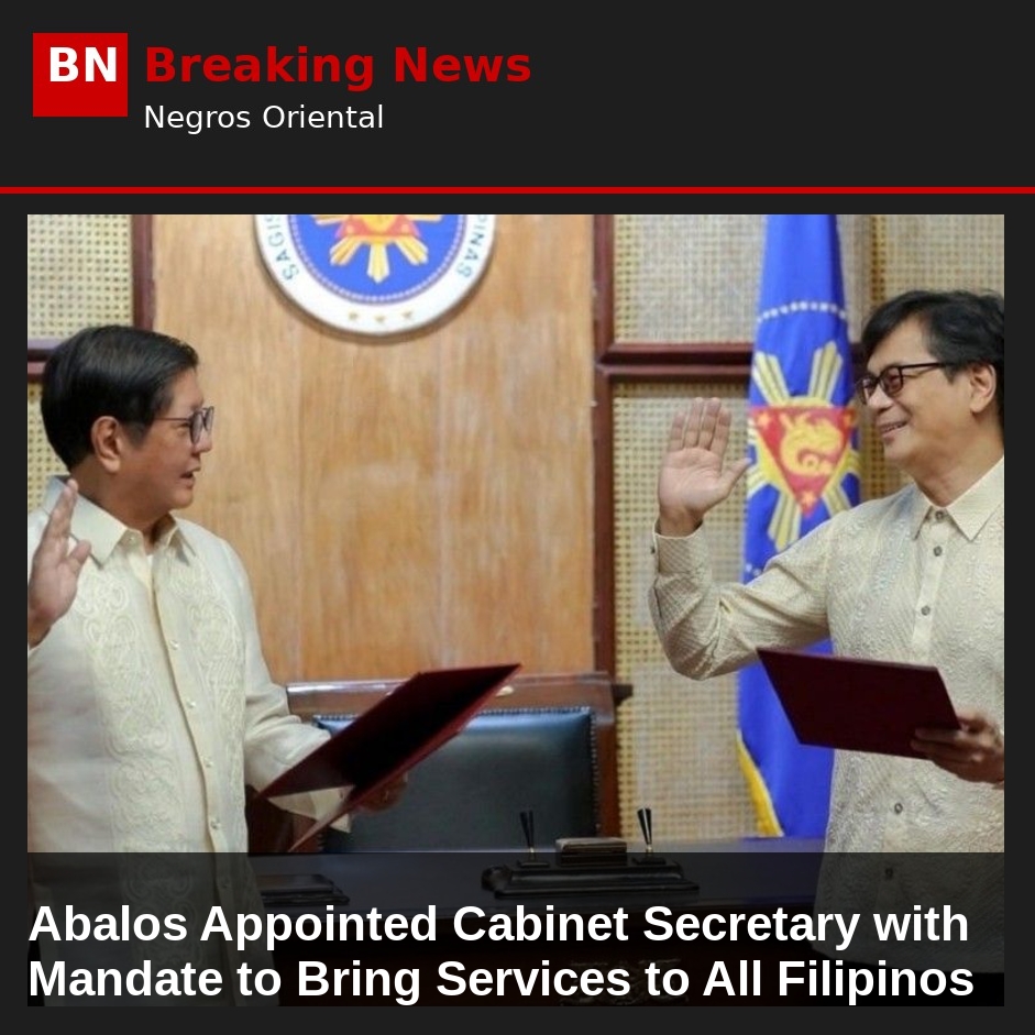 Image related to: Abalos Appointed Cabinet Secretary with Mandate to Bring Services to All Filipinos