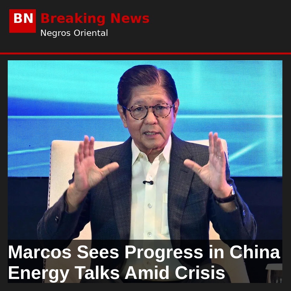 Image related to: Marcos Sees Progress in China Energy Talks Amid Crisis