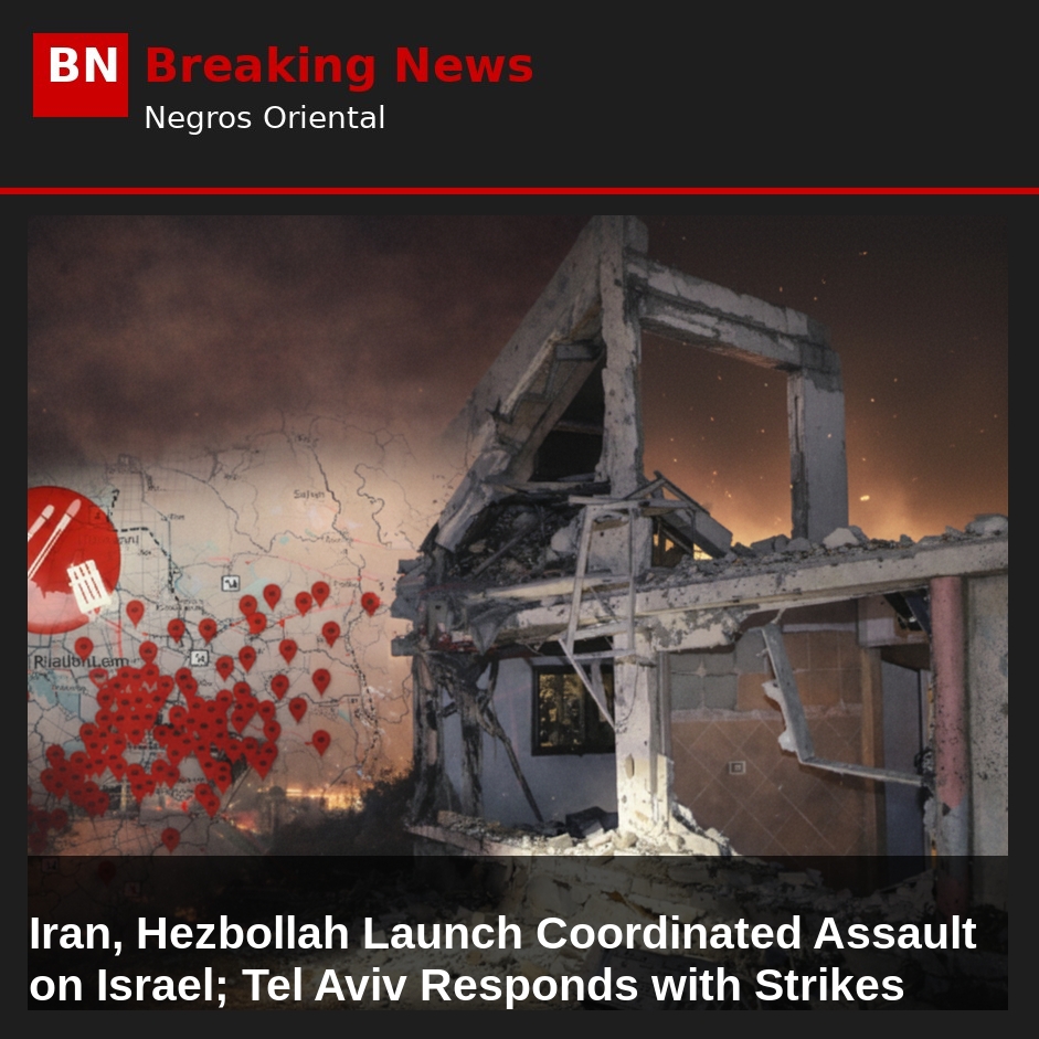 Image related to: Iran, Hezbollah Launch Coordinated Assault on Israel; Tel Aviv Responds with Strikes