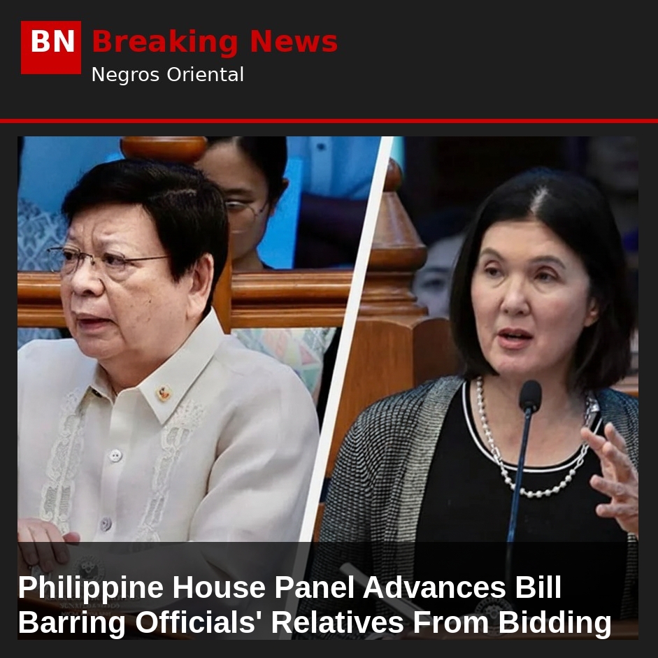 Image related to: Philippine House Panel Advances Bill Barring Officials' Relatives From Bidding