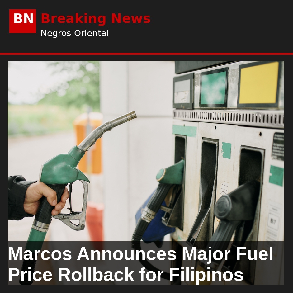 Marcos Announces Major Fuel Price Rollback for Filipinos