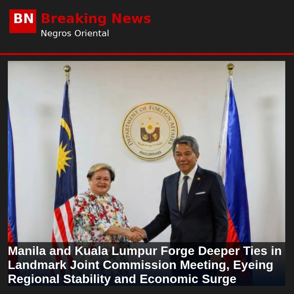 Manila and Kuala Lumpur Forge Deeper Ties in Landmark Joint Commission Meeting, Eyeing Regional Stability and Economic Surge