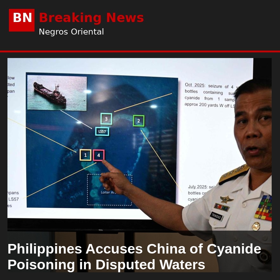 Philippines Accuses China of Cyanide Poisoning in Disputed Waters
