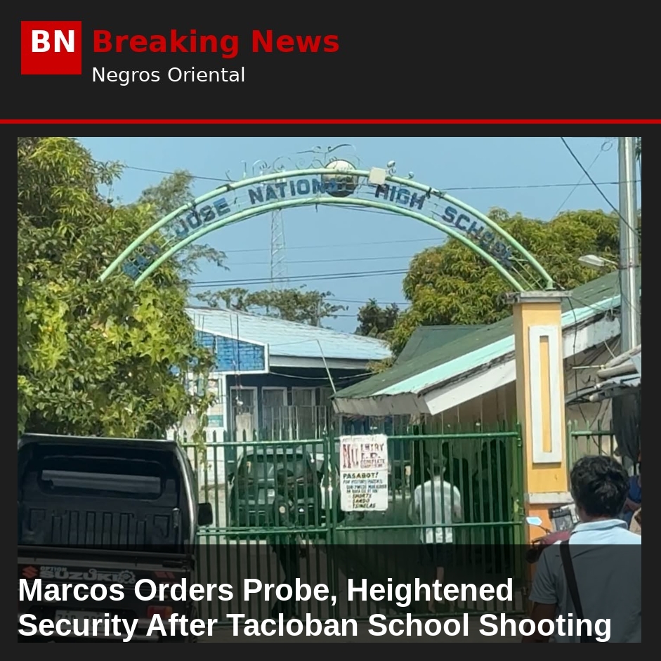 Image related to: Marcos Orders Probe, Heightened Security After Tacloban School Shooting