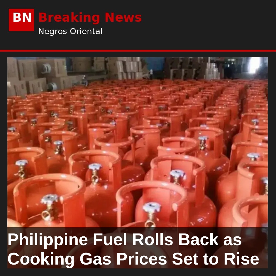 Philippine Fuel Rolls Back as Cooking Gas Prices Set to Rise