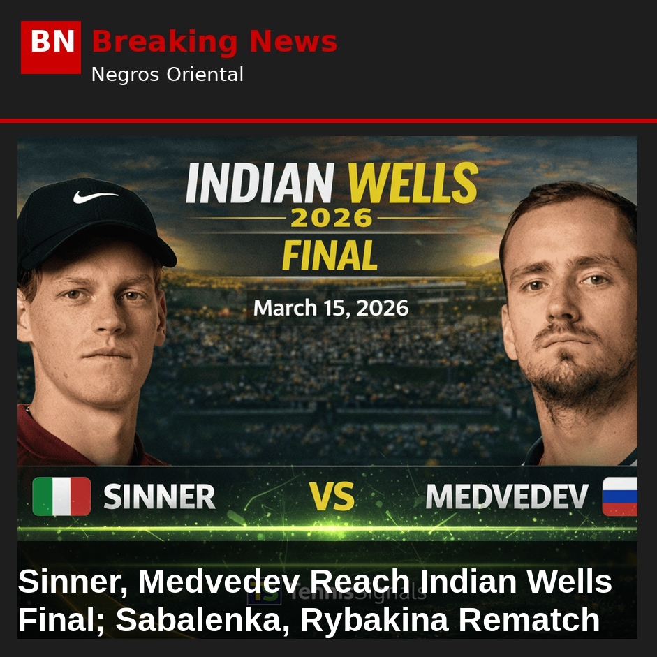 Sinner, Medvedev Reach Indian Wells Final; Sabalenka, Rybakina Rematch
