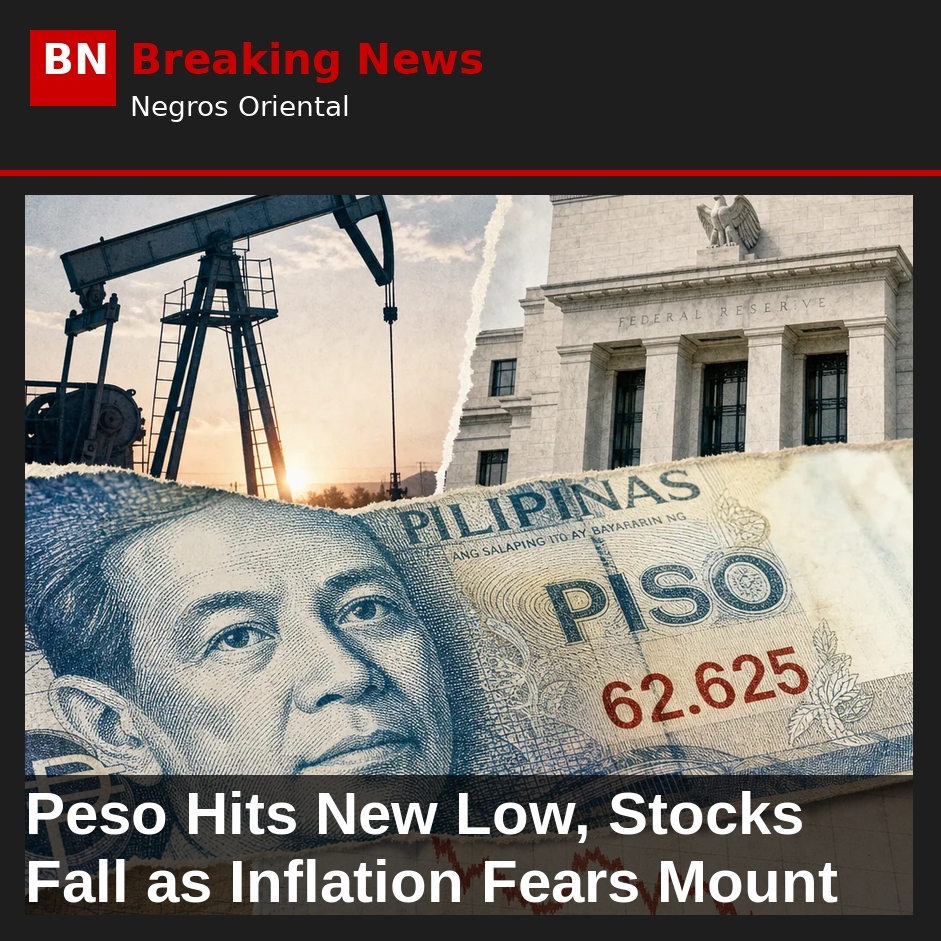 Image related to: Peso Hits New Low, Stocks Fall as Inflation Fears Mount