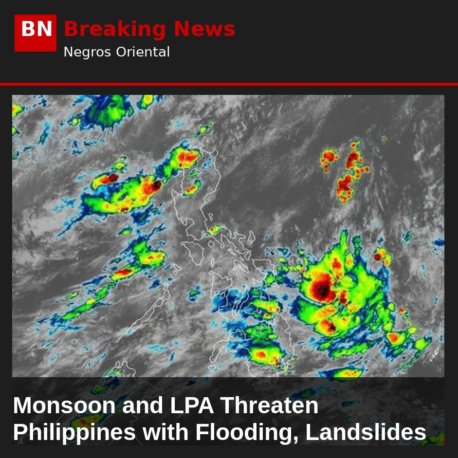 Monsoon and LPA Threaten Philippines with Flooding, Landslides