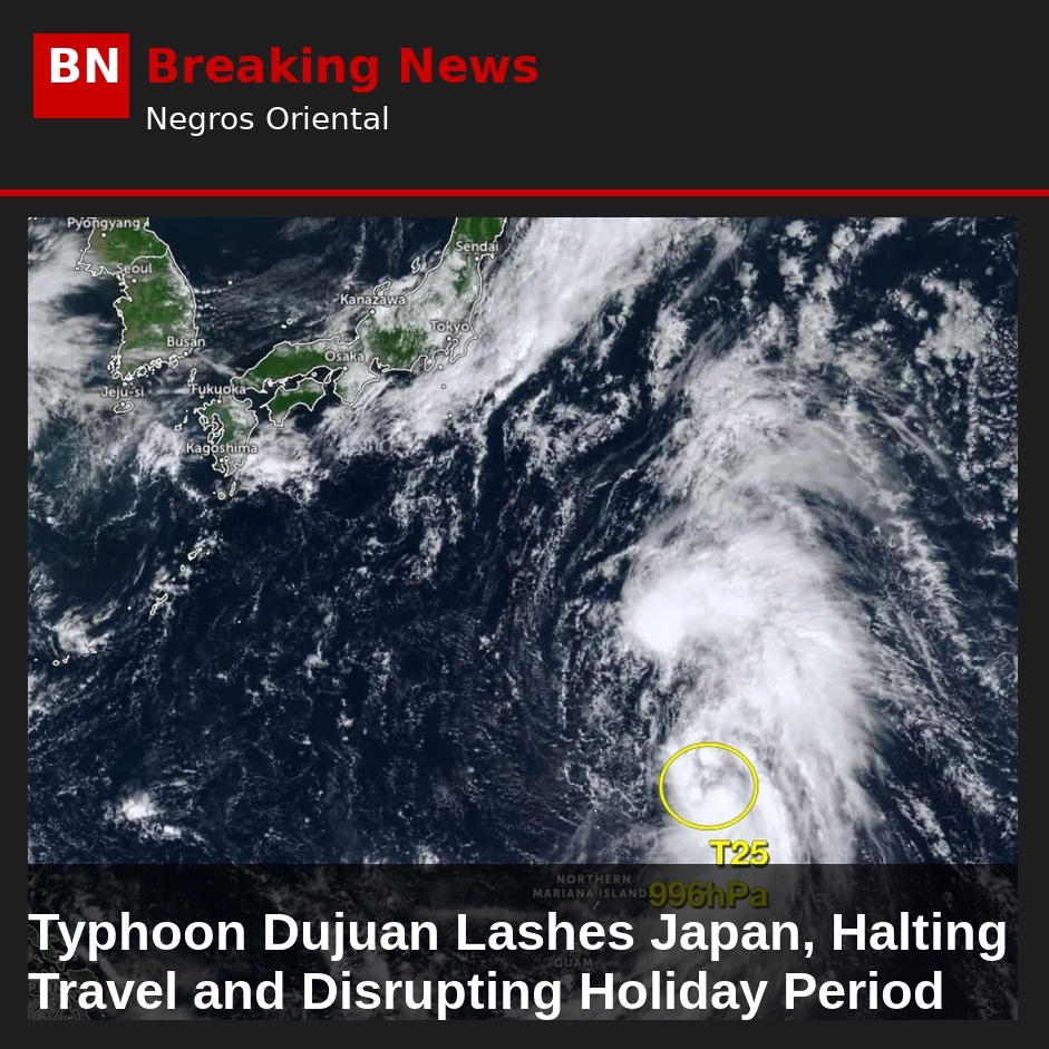 Image related to: Typhoon Dujuan Lashes Japan, Halting Travel and Disrupting Holiday Period