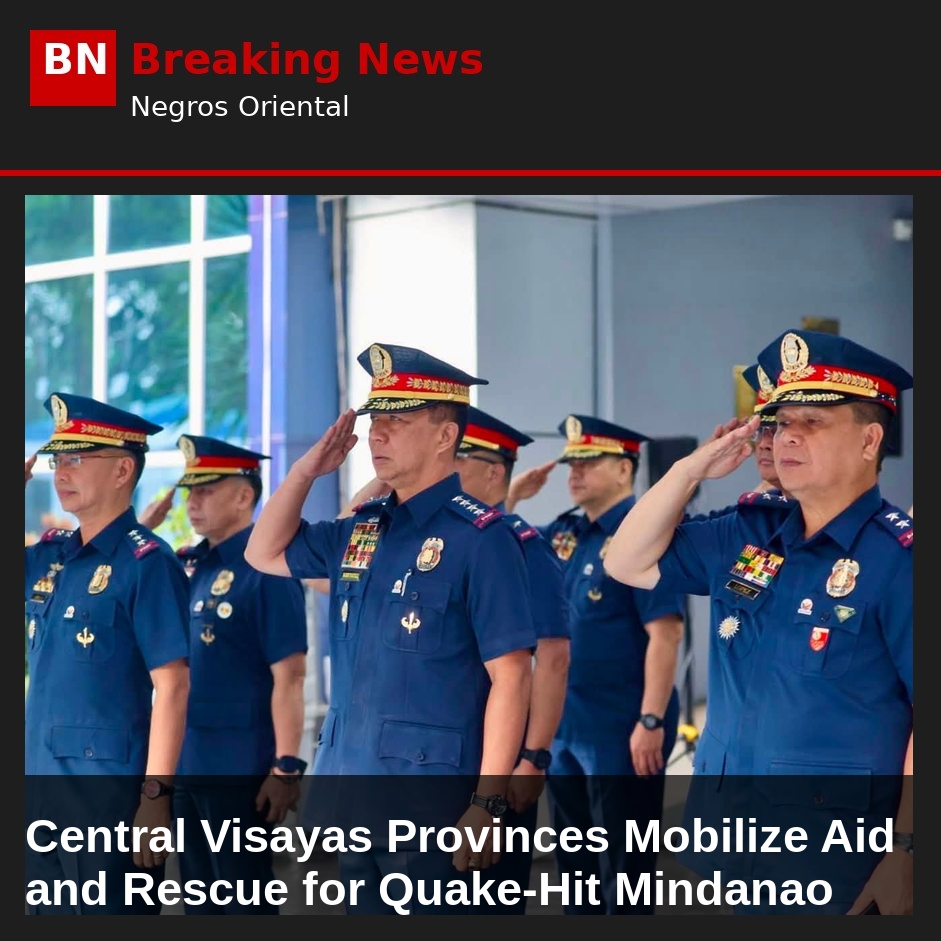 Image related to: Central Visayas Provinces Mobilize Aid and Rescue for Quake-Hit Mindanao