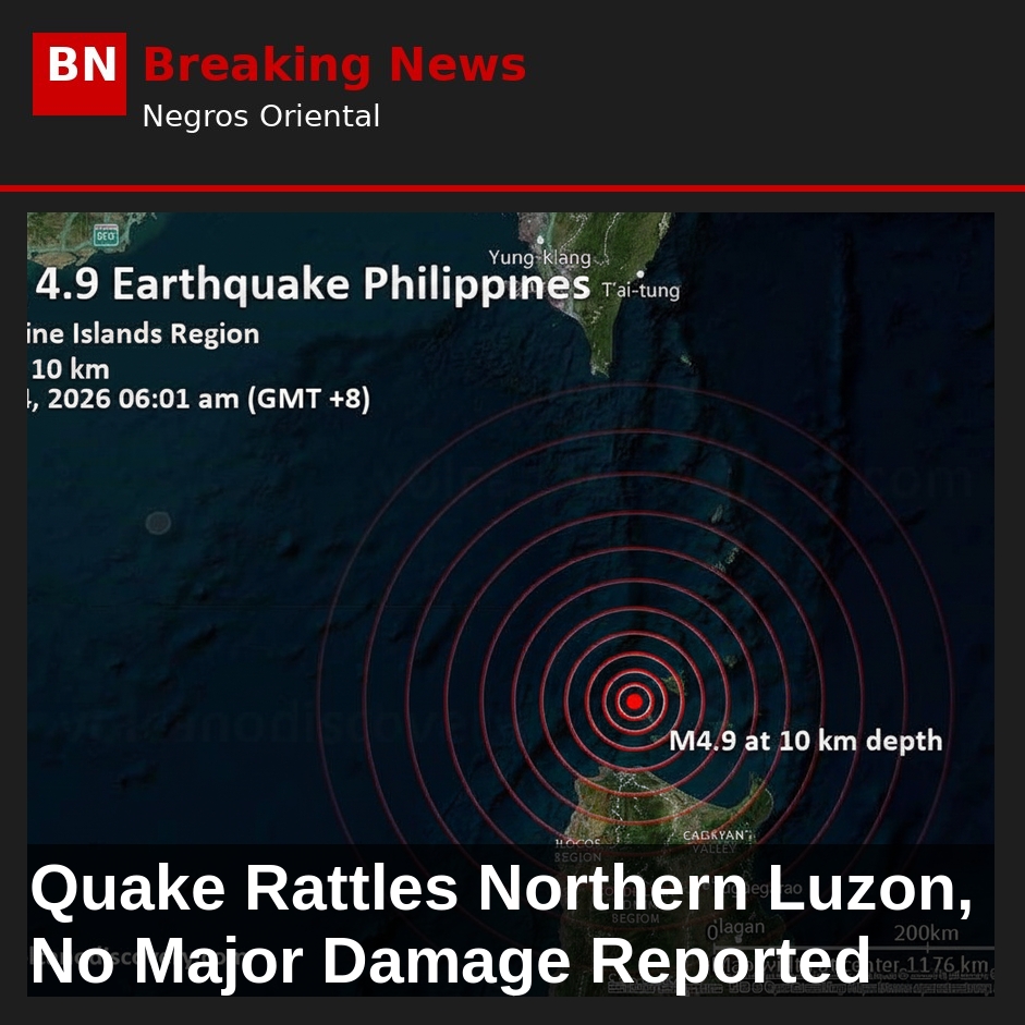 Quake Rattles Northern Luzon, No Major Damage Reported