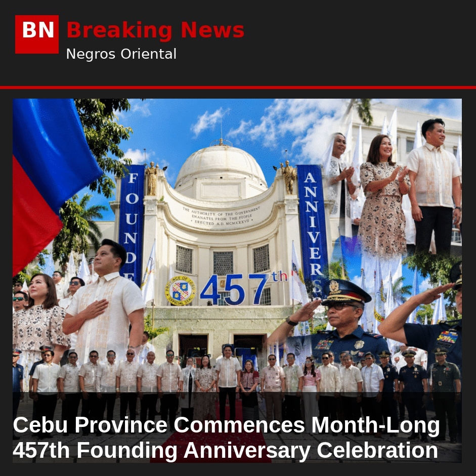 Cebu Province Commences Month-Long 457th Founding Anniversary Celebration