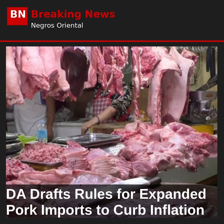 Image related to: DA Drafts Rules for Expanded Pork Imports to Curb Inflation