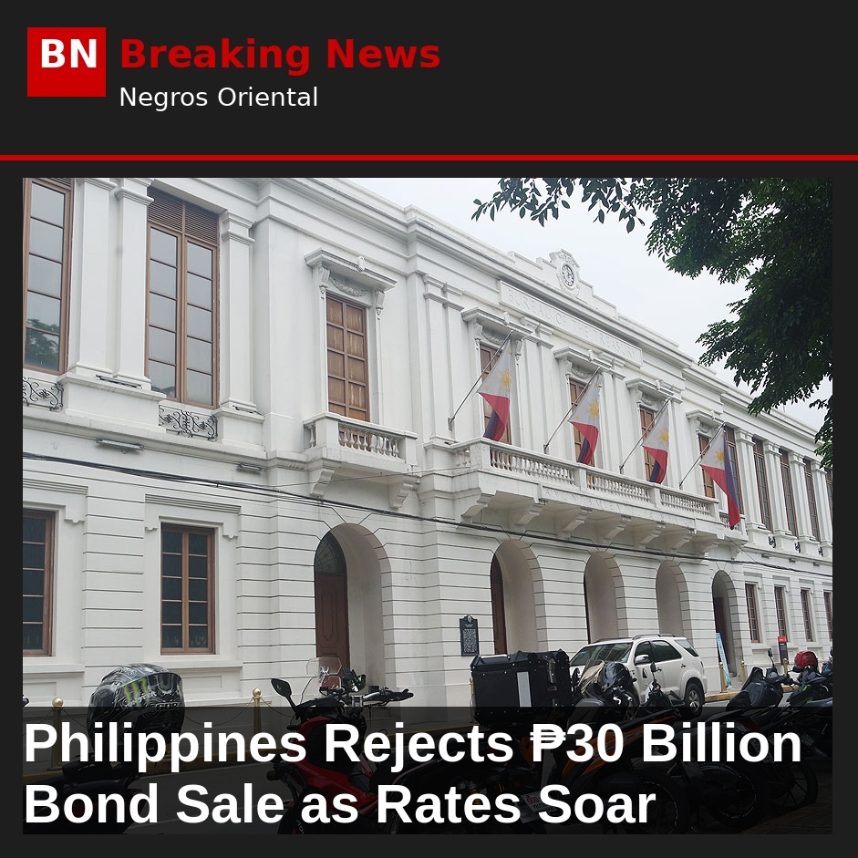 Philippines Rejects ₱30 Billion Bond Sale as Rates Soar