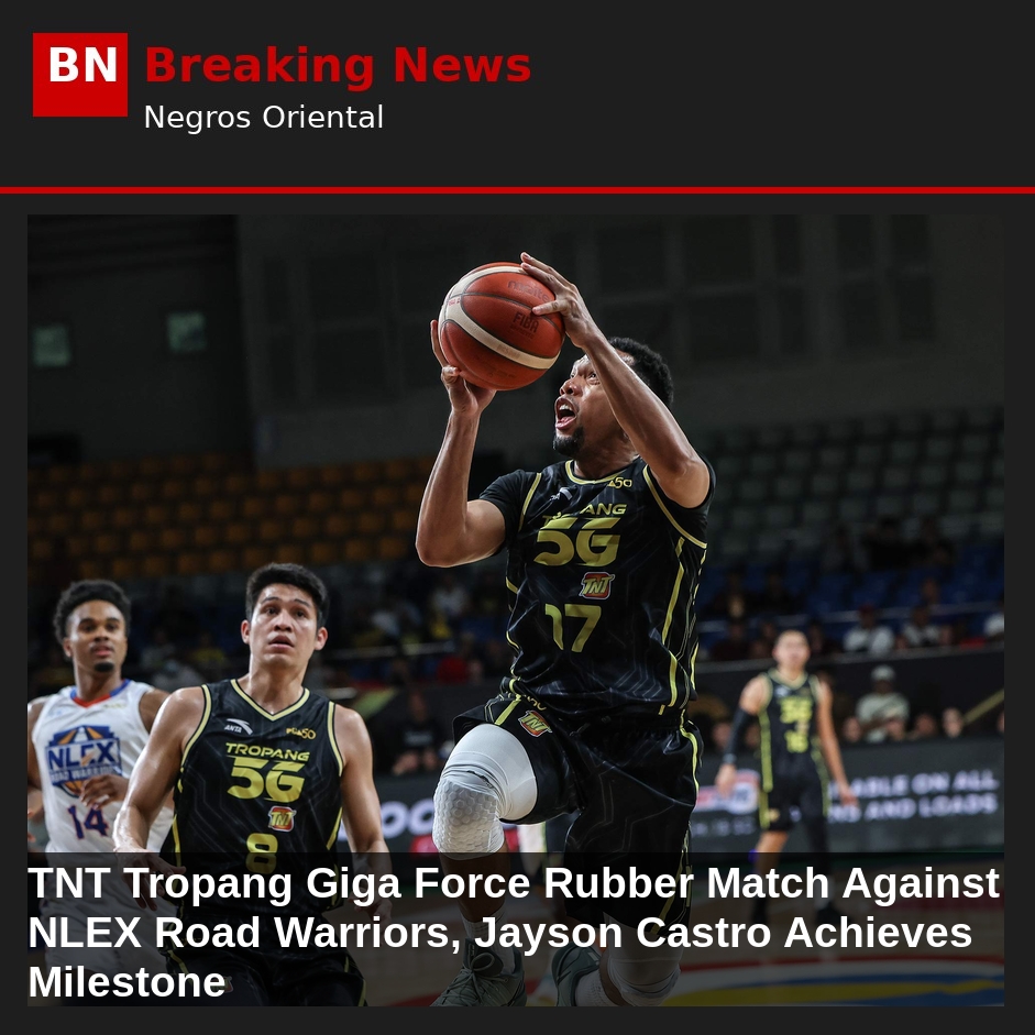 TNT Tropang Giga Force Rubber Match Against NLEX Road Warriors, Jayson Castro Achieves Milestone