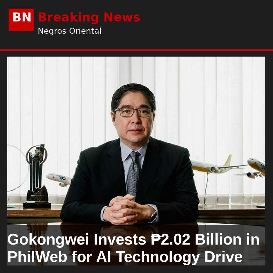 Gokongwei Invests ₱2.02 Billion in PhilWeb for AI Technology Drive
