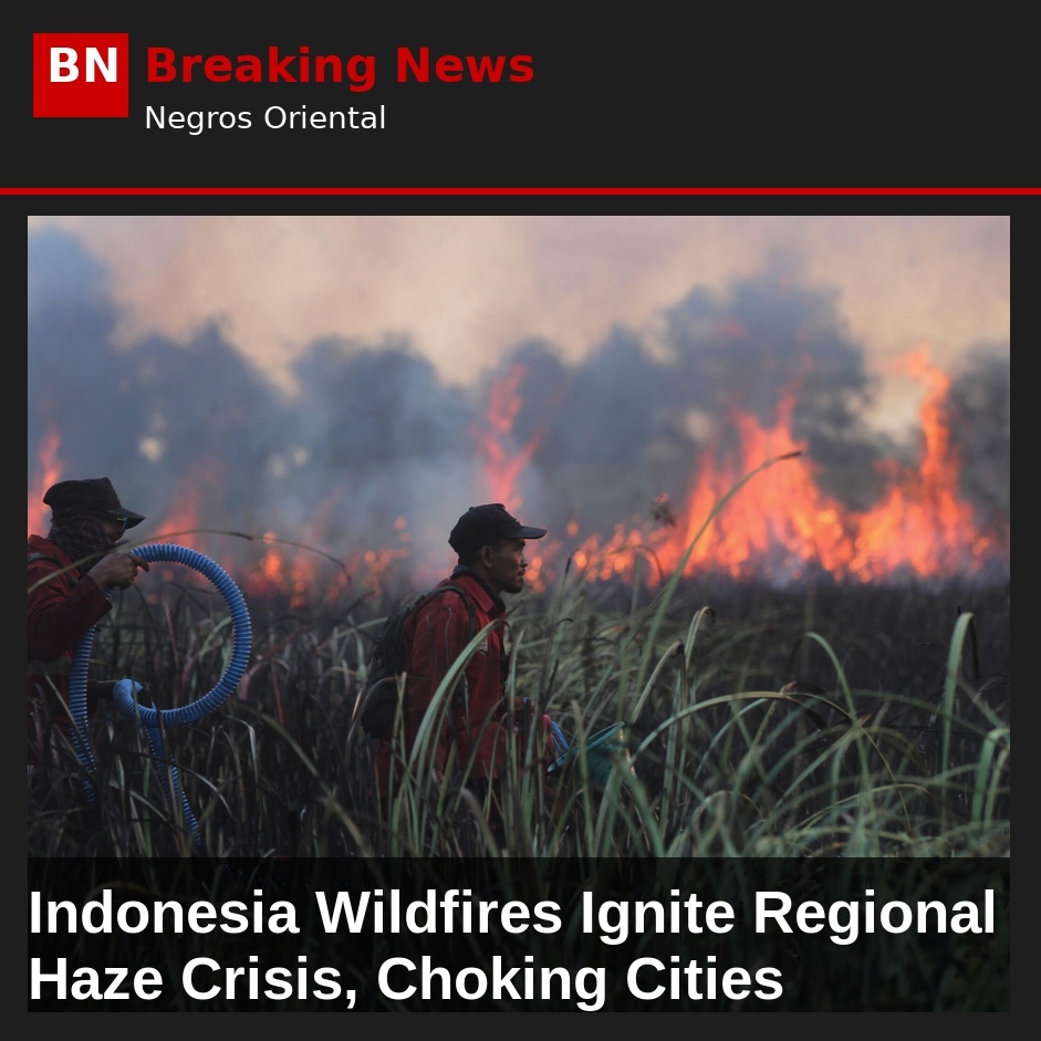 Indonesia Wildfires Ignite Regional Haze Crisis, Choking Cities