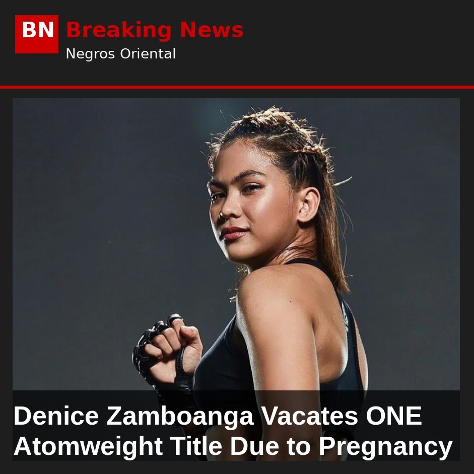Image related to: Denice Zamboanga Vacates ONE Atomweight Title Due to Pregnancy