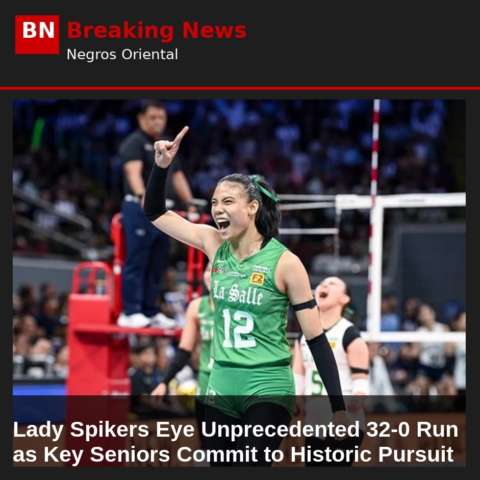 Image related to: Lady Spikers Eye Unprecedented 32-0 Run as Key Seniors Commit to Historic Pursuit