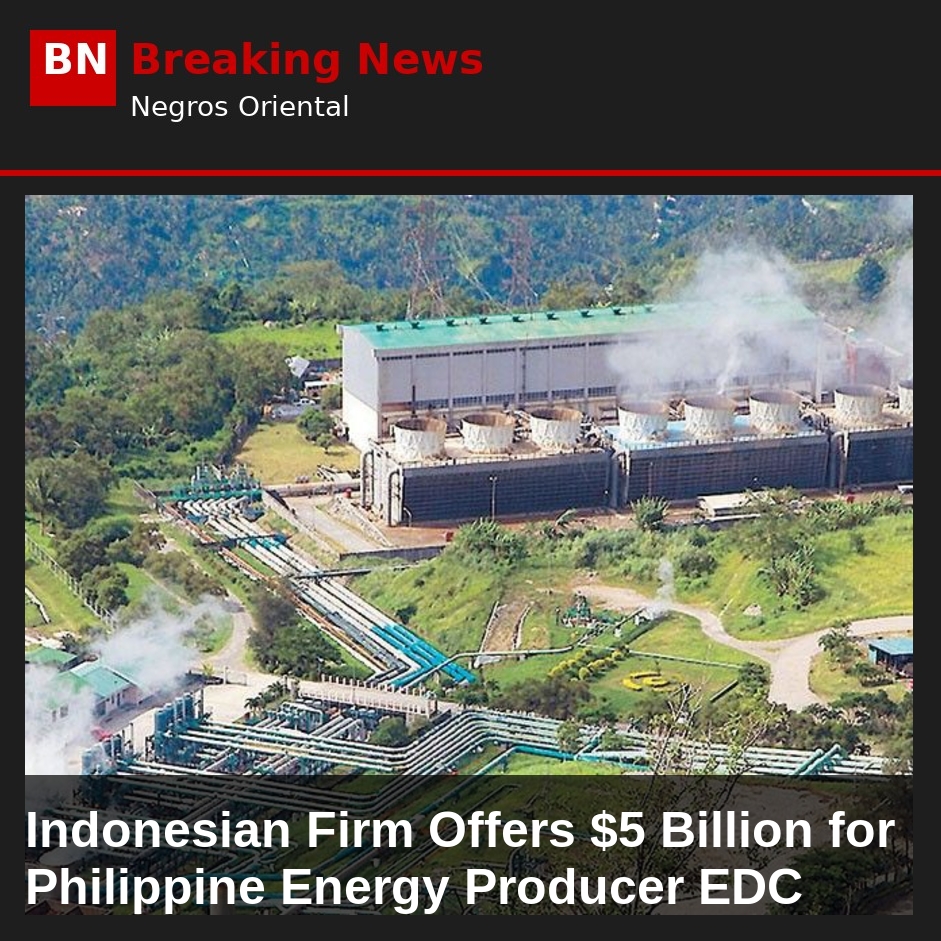 Image related to: Indonesian Firm Offers $5 Billion for Philippine Energy Producer EDC