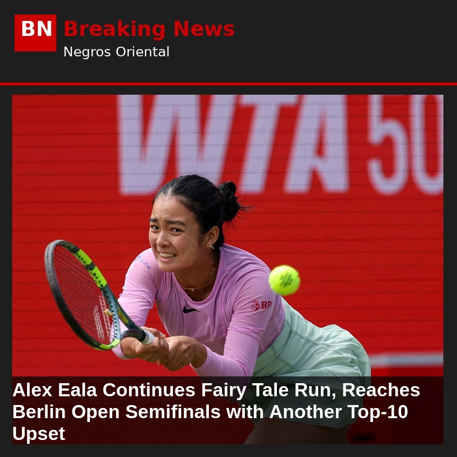 Image related to: Alex Eala Continues Fairy Tale Run, Reaches Berlin Open Semifinals with Another Top-10 Upset