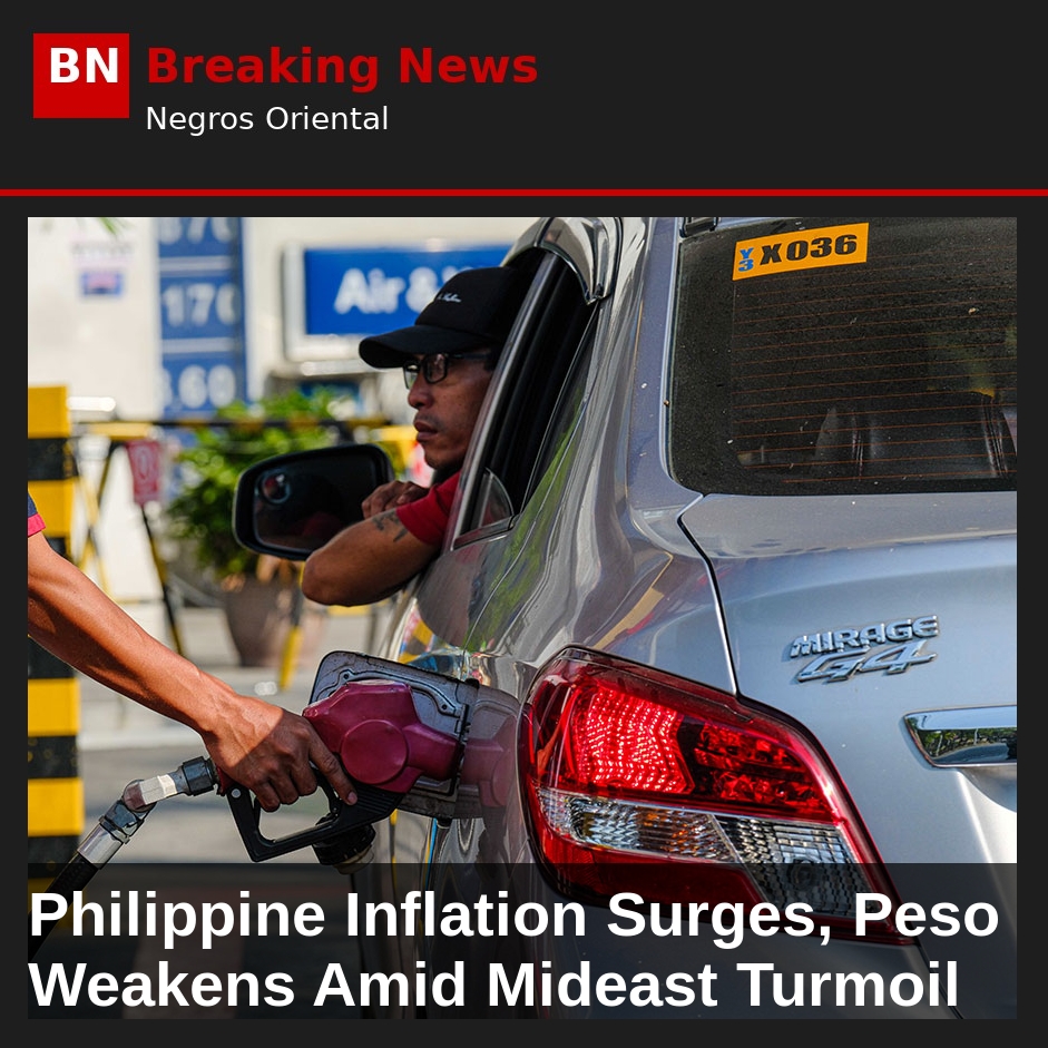 Image related to: Philippine Inflation Surges, Peso Weakens Amid Mideast Turmoil