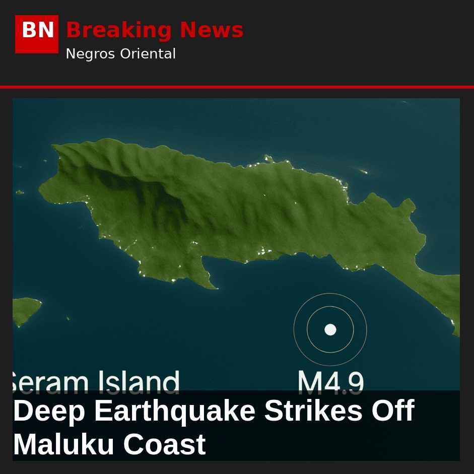 Deep Earthquake Strikes Off Maluku Coast
