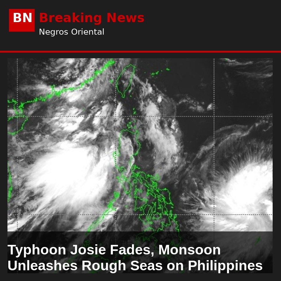 Image related to: Typhoon Josie Fades, Monsoon Unleashes Rough Seas on Philippines
