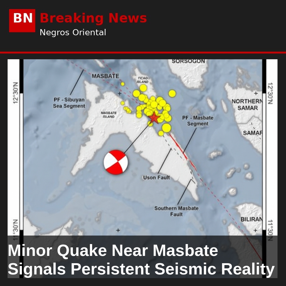 Image related to: Minor Quake Near Masbate Signals Persistent Seismic Reality