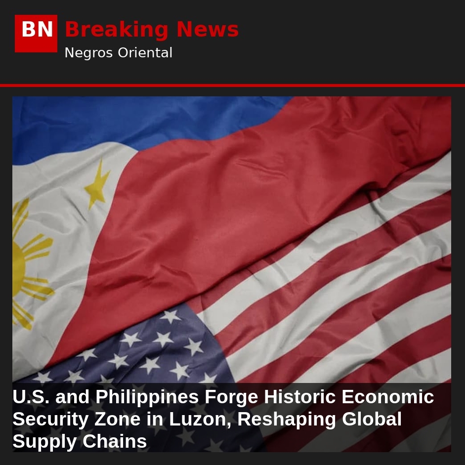 Image related to: U.S. and Philippines Forge Historic Economic Security Zone in Luzon, Reshaping Global Supply Chains