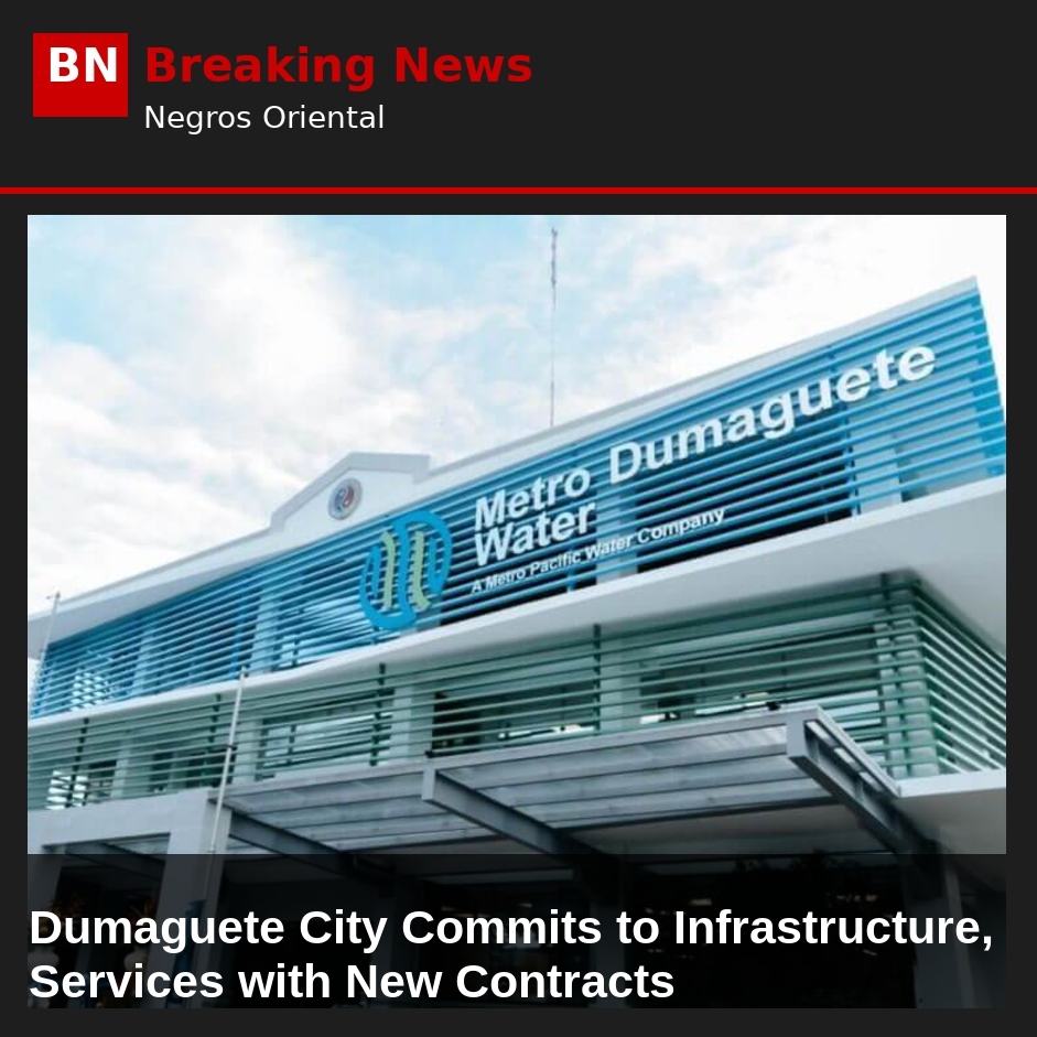 Image related to: Dumaguete City Commits to Infrastructure, Services with New Contracts