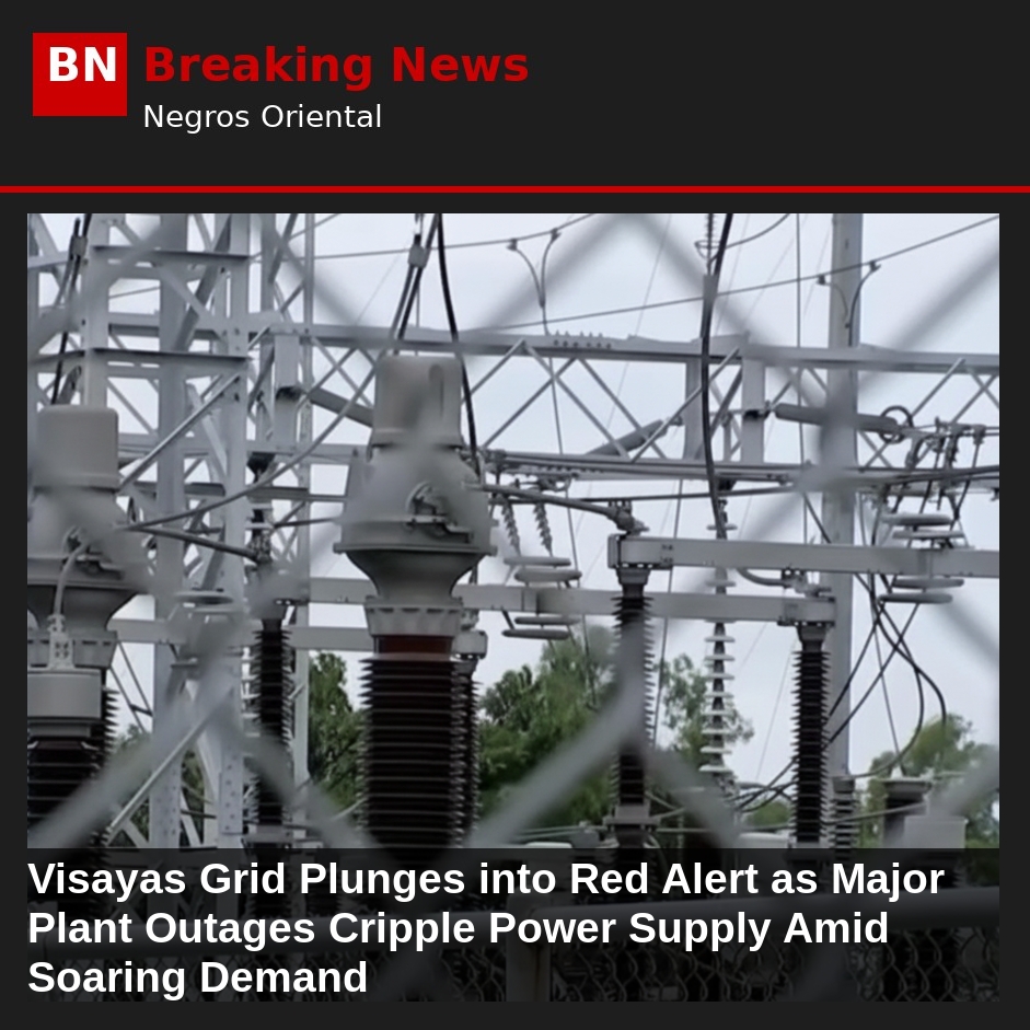 Image related to: Visayas Grid Plunges into Red Alert as Major Plant Outages Cripple Power Supply Amid Soaring Demand