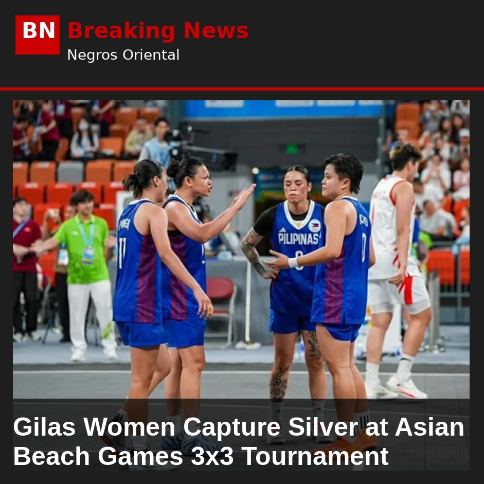 Gilas Women Capture Silver at Asian Beach Games 3x3 Tournament