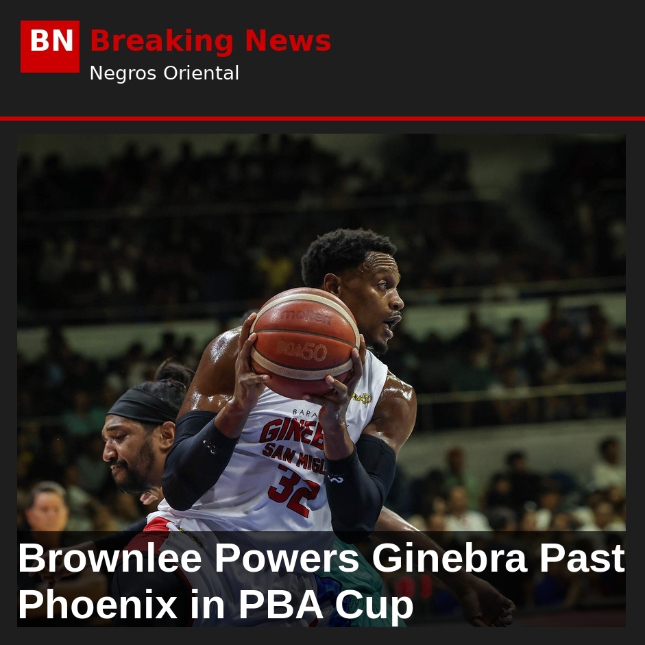 Brownlee Powers Ginebra Past Phoenix in PBA Cup