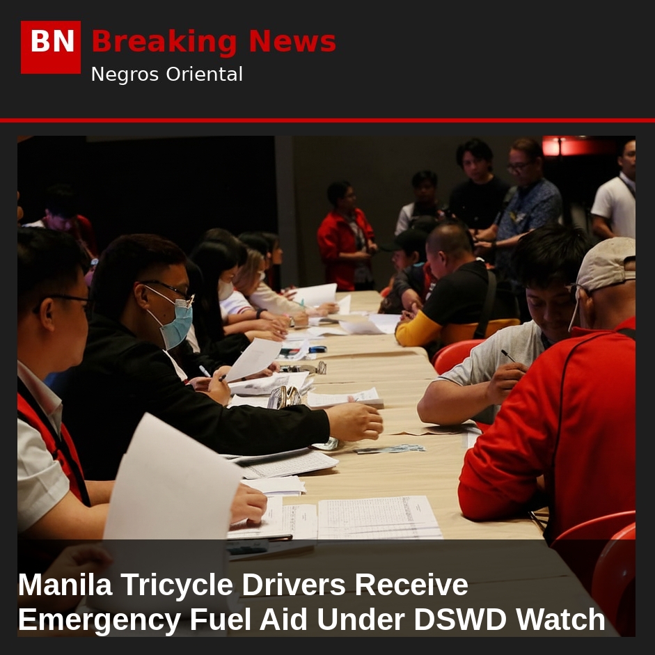 Image related to: Manila Tricycle Drivers Receive Emergency Fuel Aid Under DSWD Watch