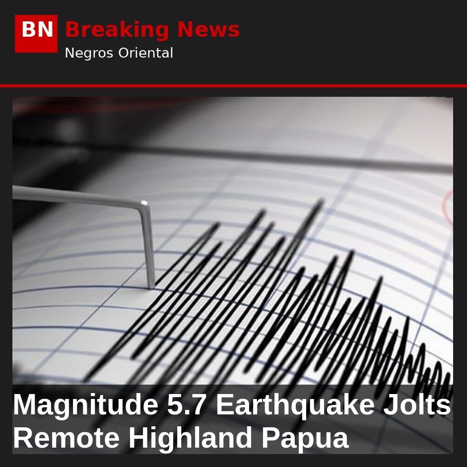 Image related to: Magnitude 5.7 Earthquake Jolts Remote Highland Papua