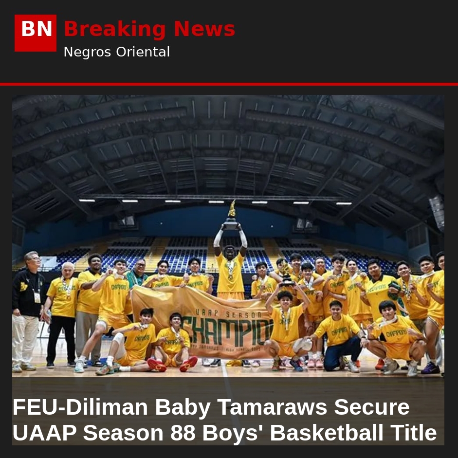 FEU-Diliman Baby Tamaraws Secure UAAP Season 88 Boys' Basketball Title
