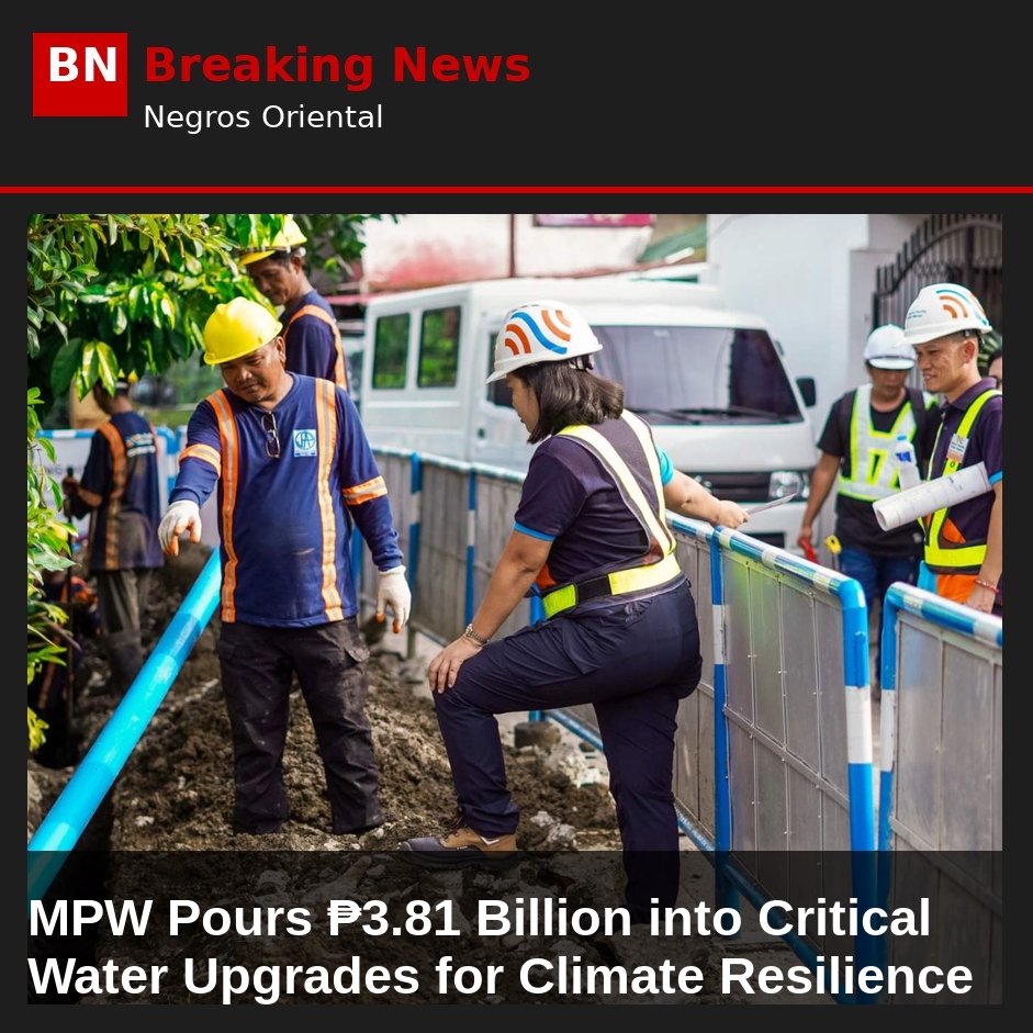 MPW Pours ₱3.81 Billion into Critical Water Upgrades for Climate Resilience