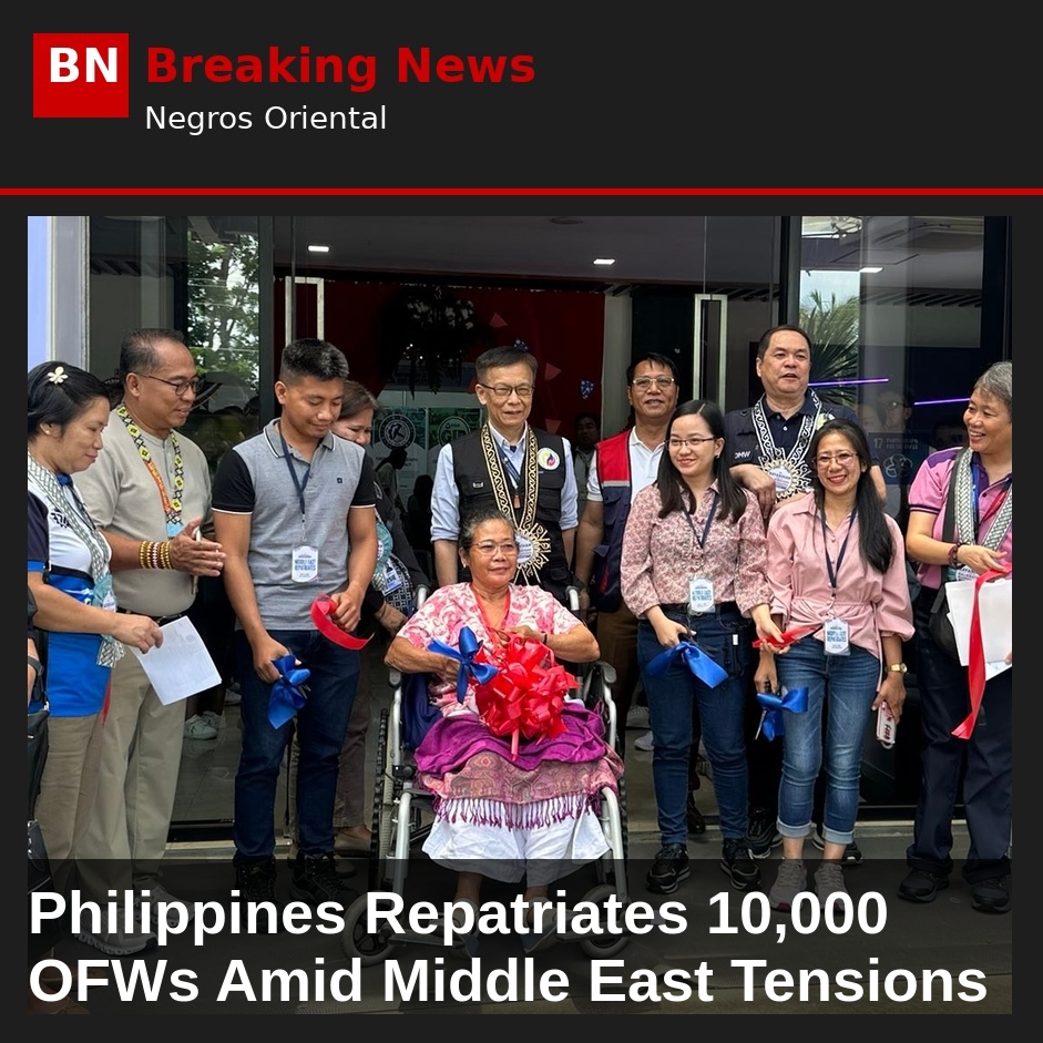 Image related to: Philippines Repatriates 10,000 OFWs Amid Middle East Tensions