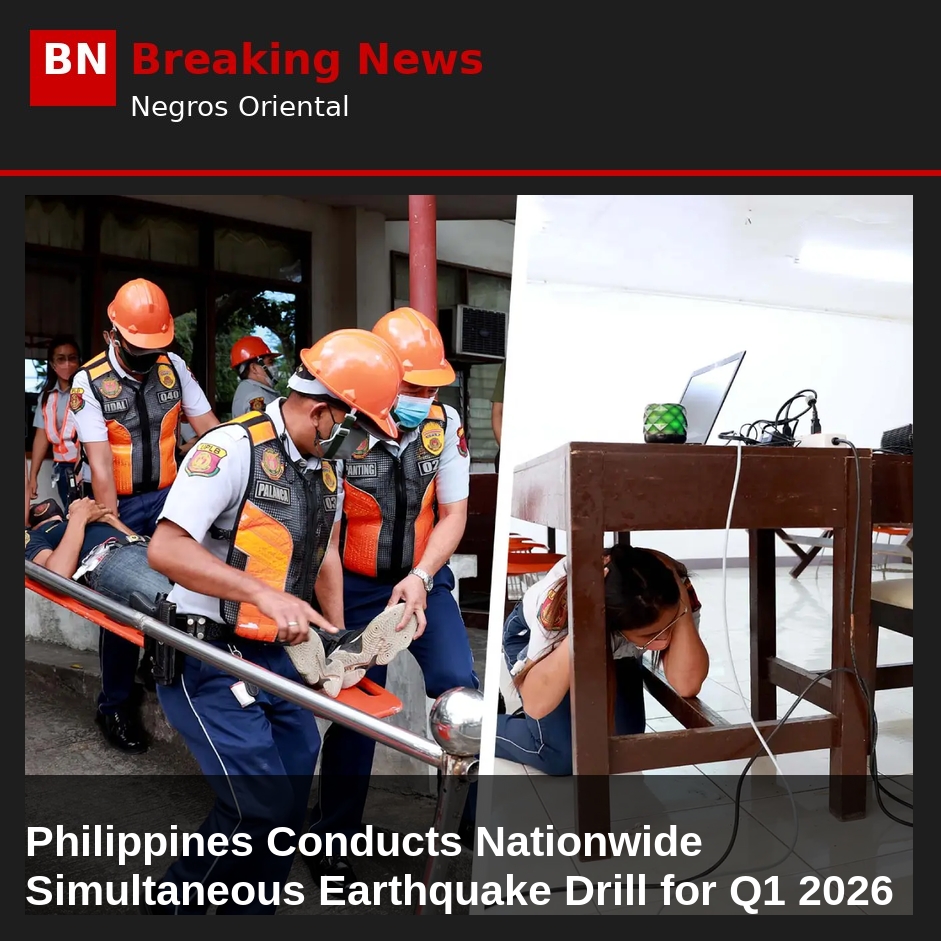 Image related to: Philippines Conducts Nationwide Simultaneous Earthquake Drill for Q1 2026