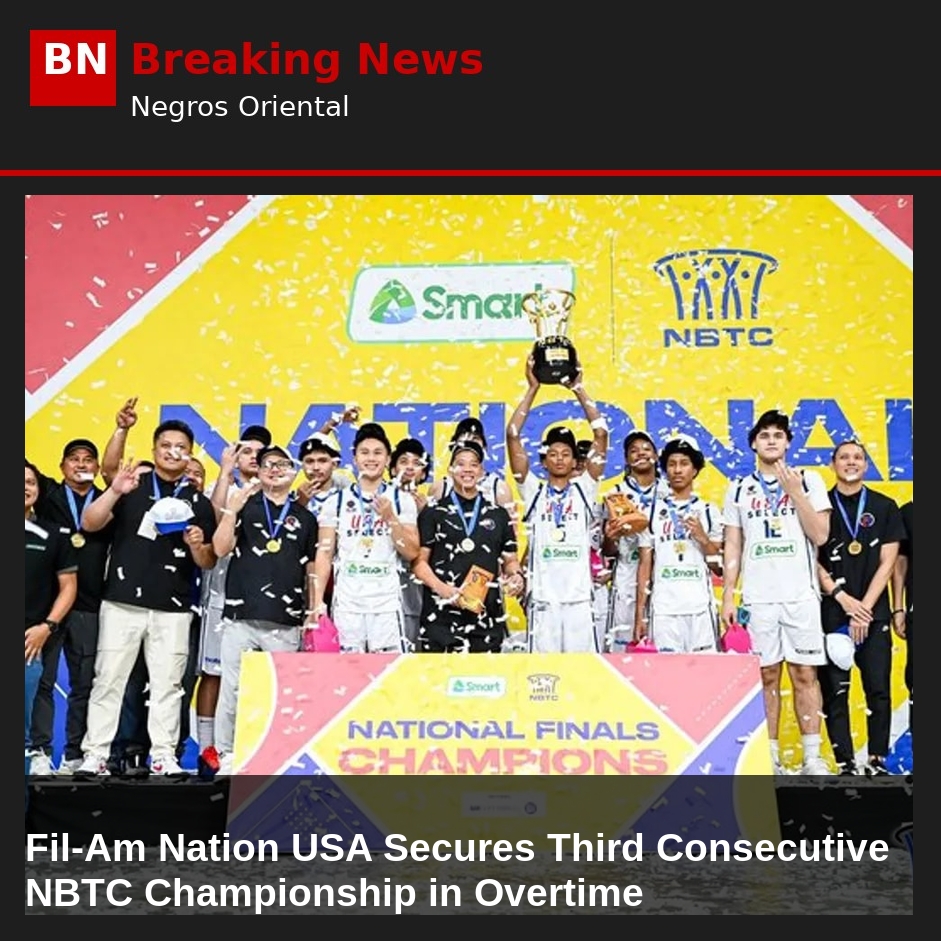 Fil-Am Nation USA Secures Third Consecutive NBTC Championship in Overtime