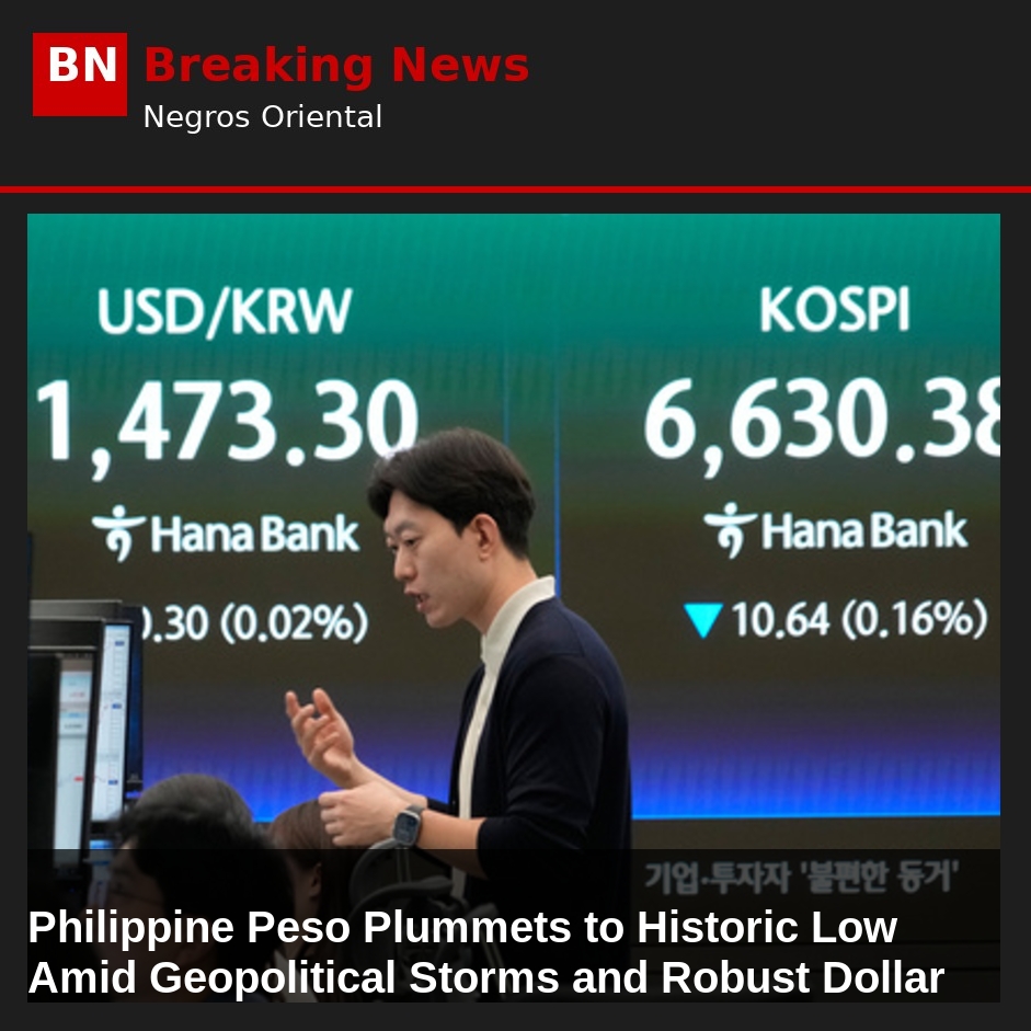 Philippine Peso Plummets to Historic Low Amid Geopolitical Storms and Robust Dollar