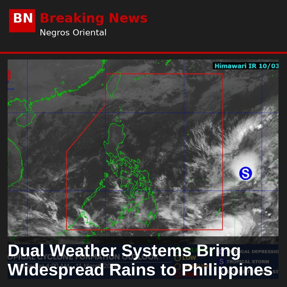 Image related to: Dual Weather Systems Bring Widespread Rains to Philippines