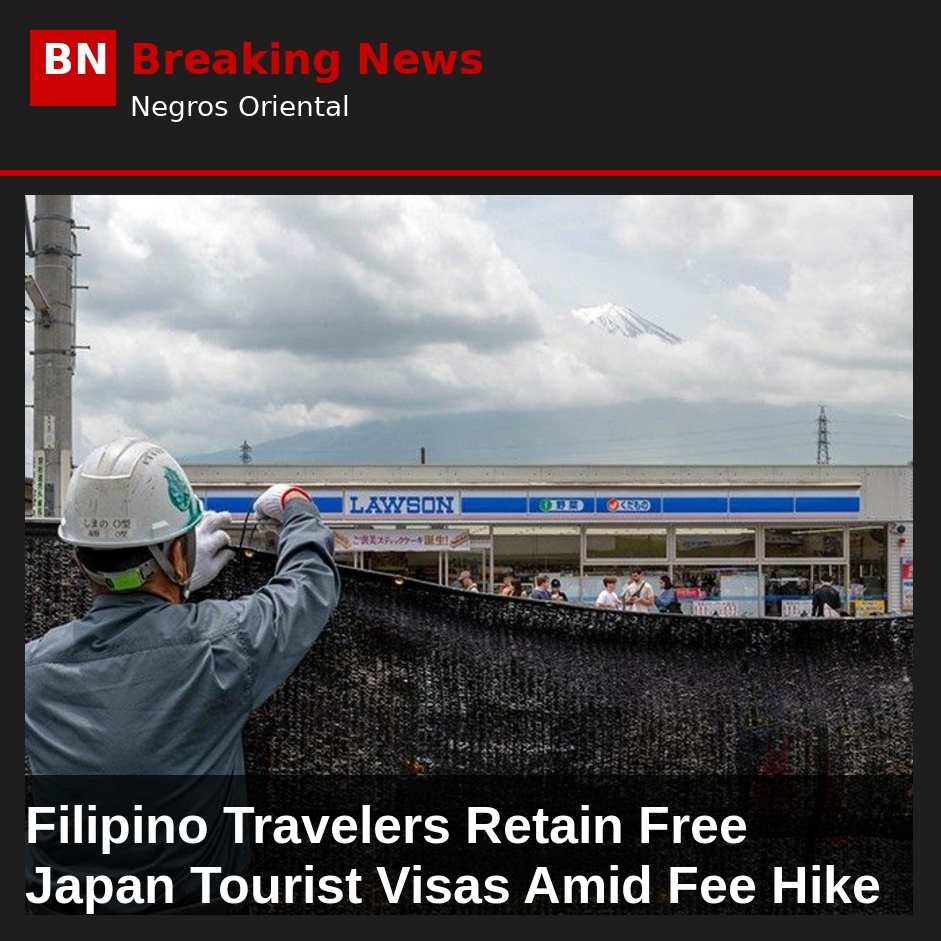 Filipino Travelers Retain Free Japan Tourist Visas Amid Fee Hike