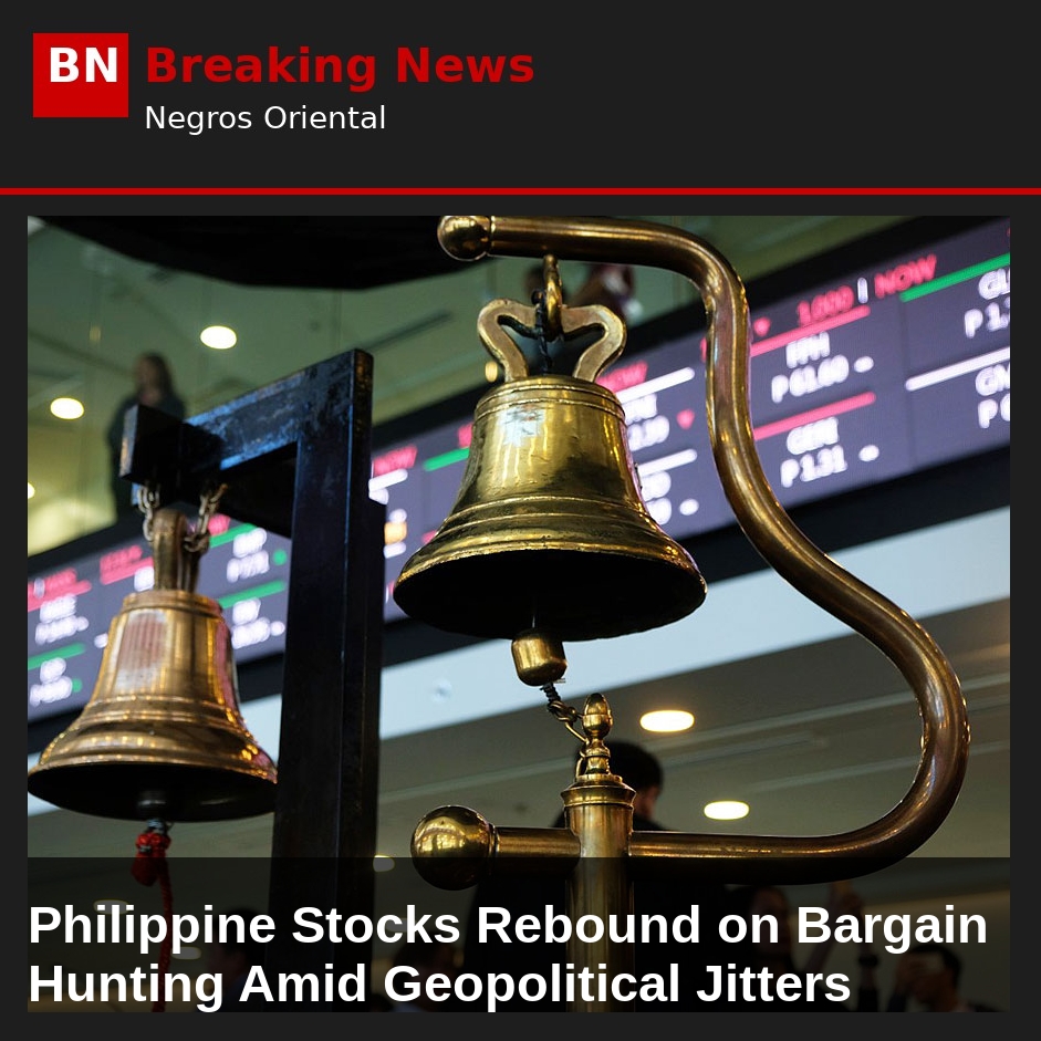 Philippine Stocks Rebound on Bargain Hunting Amid Geopolitical Jitters