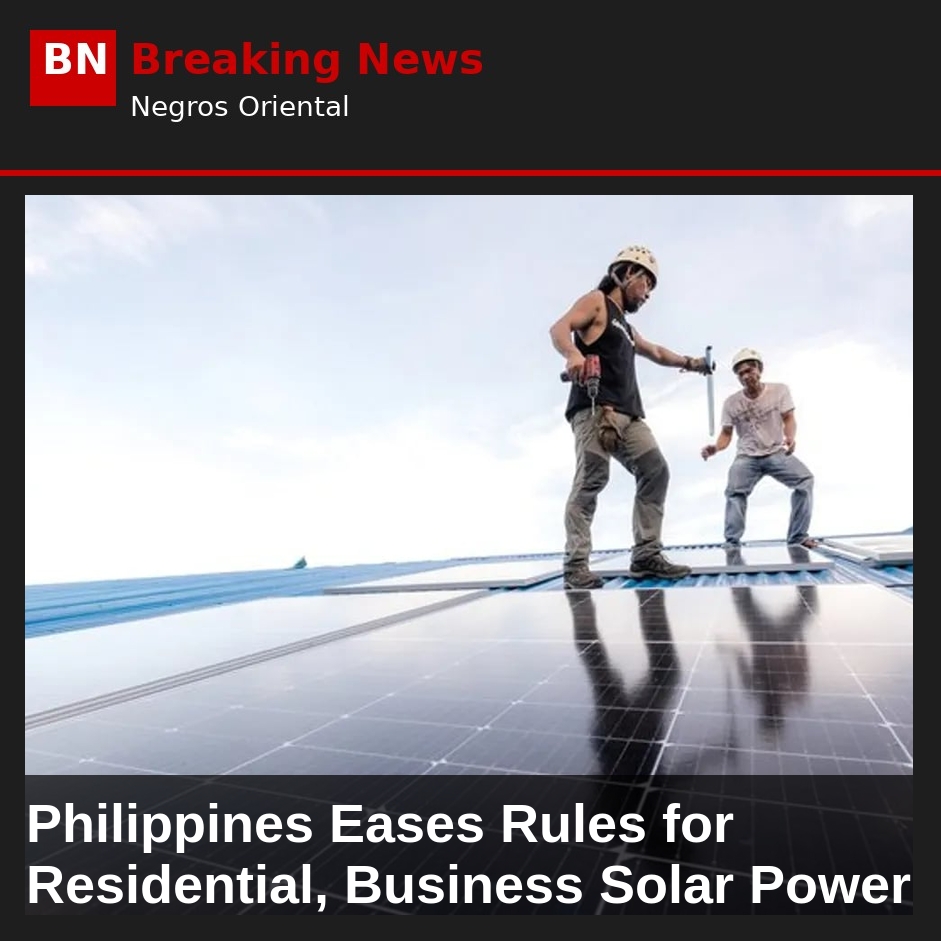 Philippines Eases Rules for Residential, Business Solar Power