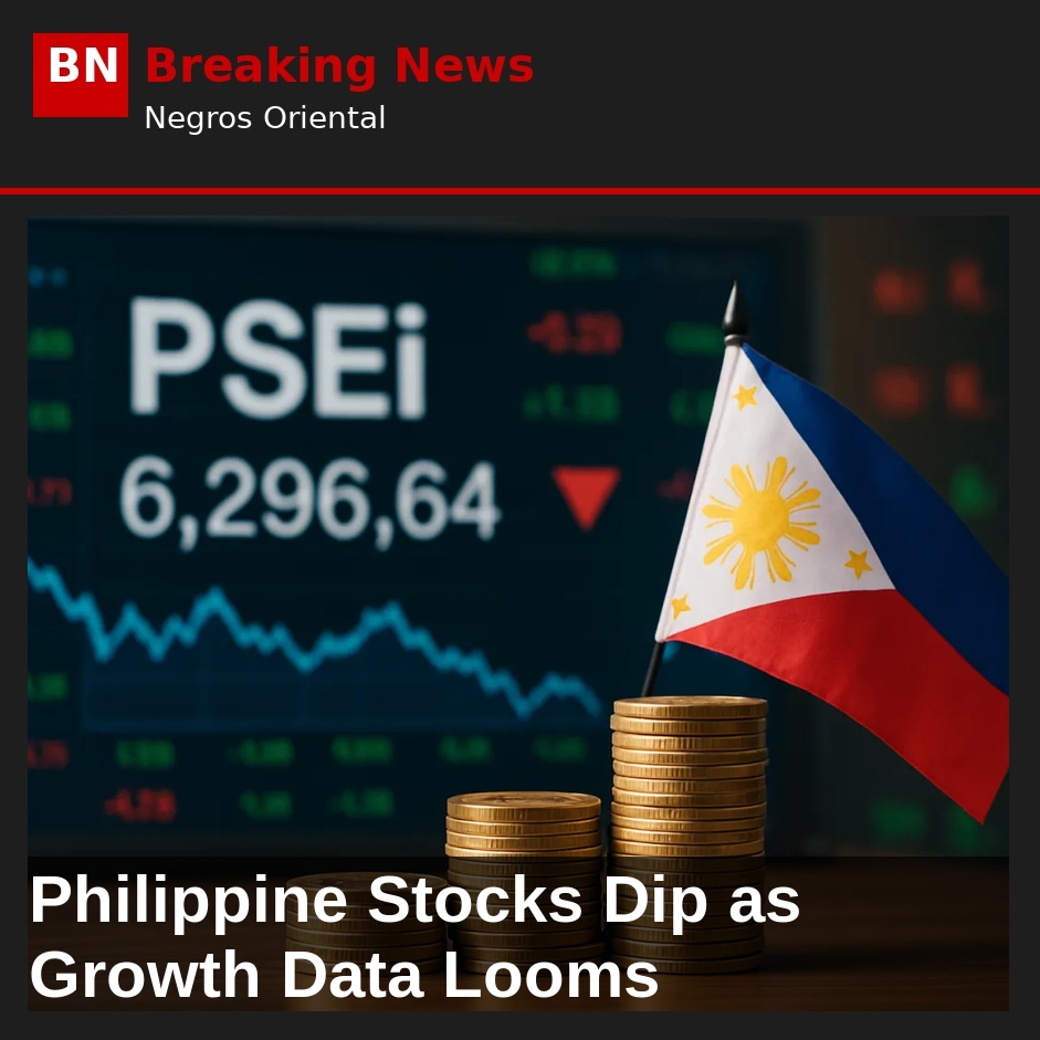Philippine Stocks Dip as Growth Data Looms