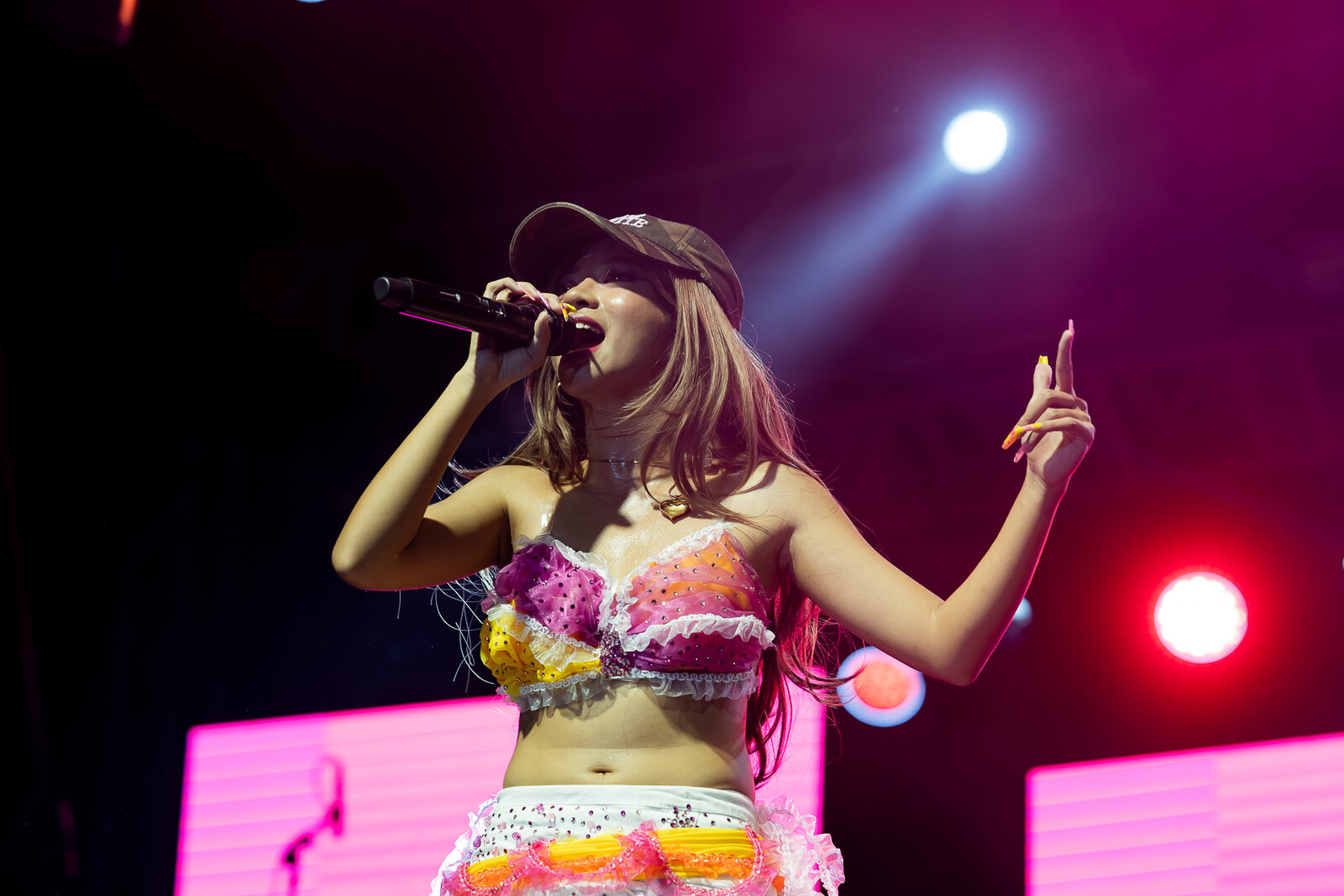 A performer during Sillimusika 2026 at the Filomeno Cimafranca Ballfield